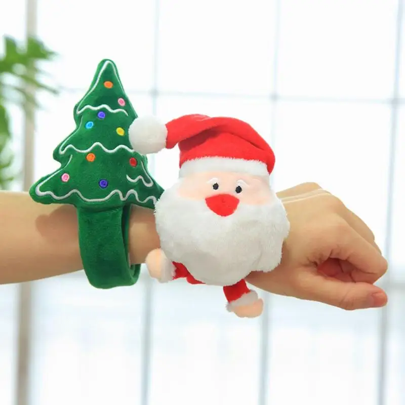 Прекрасный Рождественский похлопывающий браслет Рождественская елка Санта
