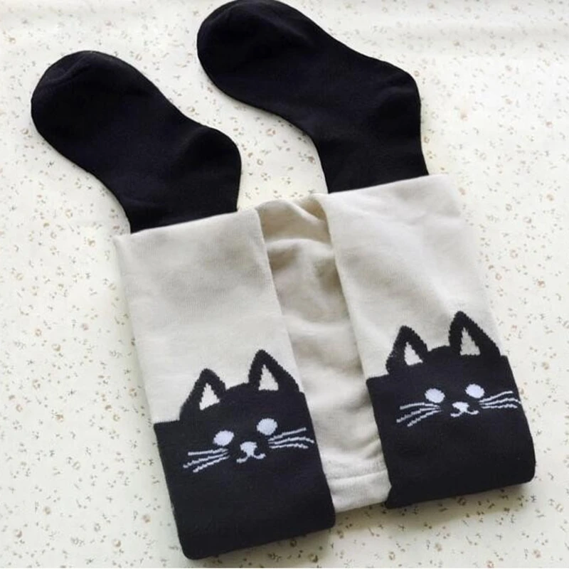 Новые детские Колготки с рисунком персонажей из мультфильмов для милых девочек