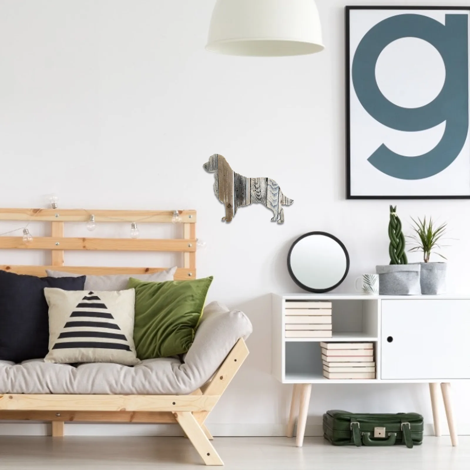 

Garden Decoration Dog Family Pet Wood Products Handicraft Wall Decoration Wall Decorations Sculptures Garden Decoration Outdoor