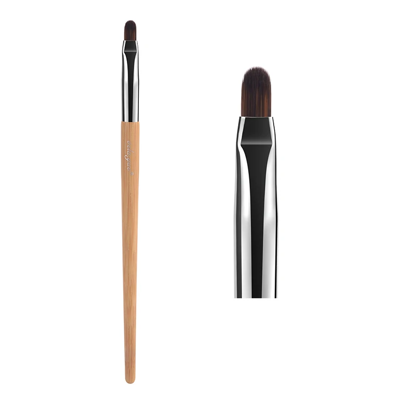Lip Vela. yue Pro кисти для макияжа лица, щек, глаз, губ, пудра, Тональная основа, тени, хайлайтер, контур, кисть для красоты, инструменты, бесплатно - Handle Color: Lip