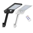 Уличная Светодиодная лампа на солнечной батарее, водонепроницаемый настенный светильник с пассивным ИК датчиком движения, уличное освещение для сада, парков, охранного сигнала, удаленное управление