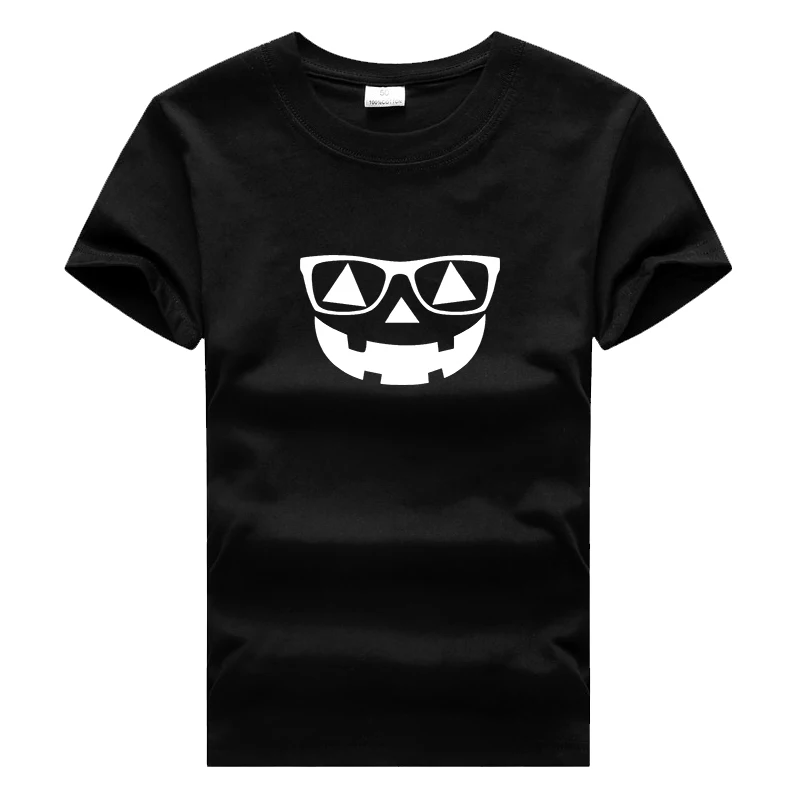 XXX футболки для мальчиков и девочек с улыбающимся лицом одежда Хэллоуина детей