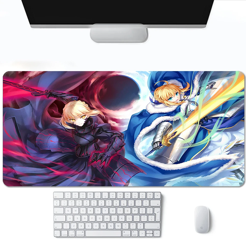 

Saber Fate Pad on the Table Mousepad Speed Gamer Keyboard For Office Mause Pad for Computer Mouse Pads Pc Gamer Complete Deskpad