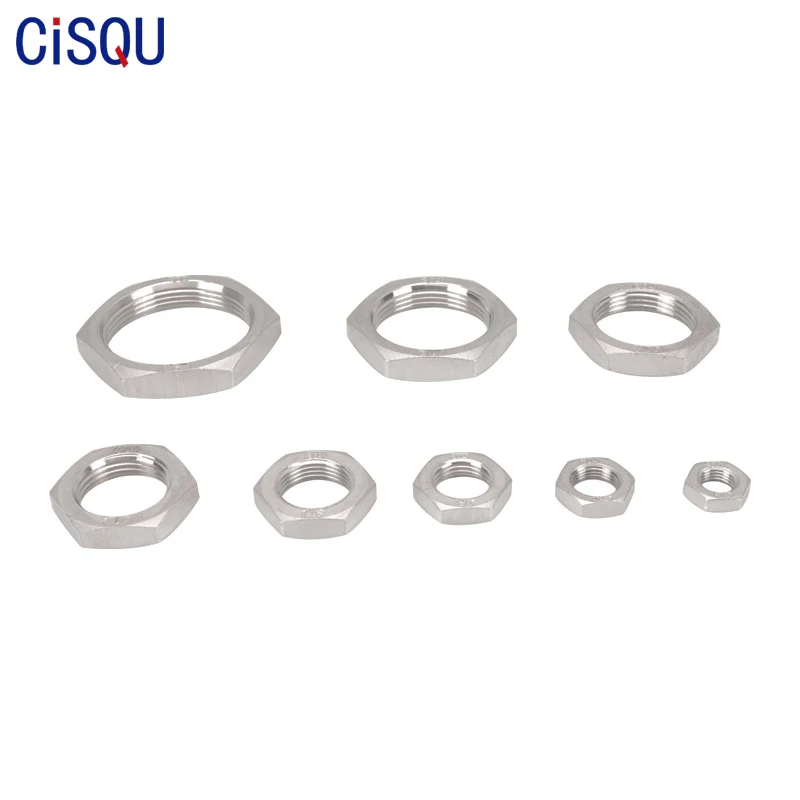 

Fasteners Accessories 1/4'' 3/8'' 1/2'' 3/4'' 1'' 1-1/4'' 1-1/2'' 2'' BSP 304 Stainless Steel Inch Thread Hex Nut Tighten Nuts
