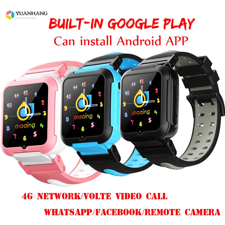 

Смарт-часы Детские с GPS, Wi-Fi, Android 9,0, 4G