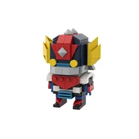 moc 39245 anime figures mini goldoraked mecha robot building blocks diy action doll model bricks toys for children gifts