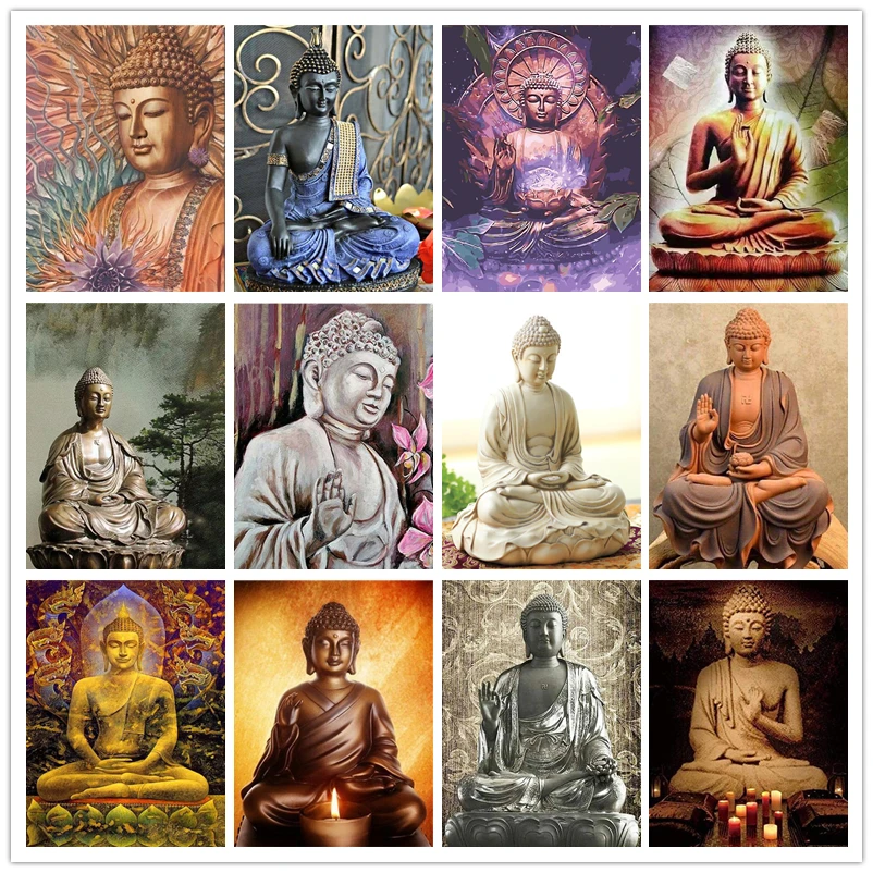 

Diamond Painting New Religion 5D DIY Diamond Embroidery Sale Buddha Rhinestone Mosaic Set Home Decoration Gift