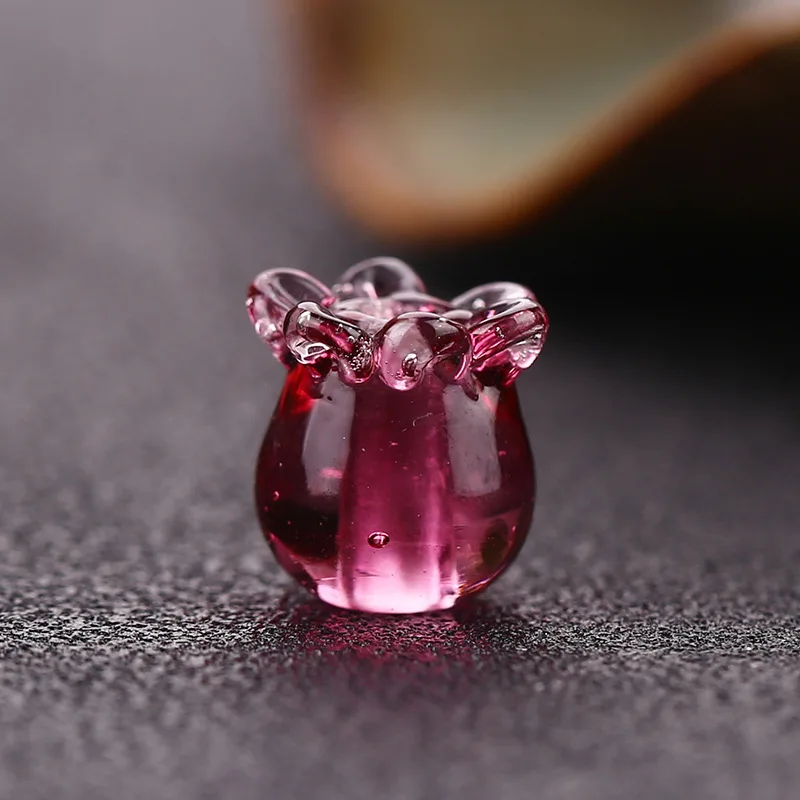 Стеклянные бусины орхидеи с цветным глазурью 10 шт. 9 мм * для серьги изготовления