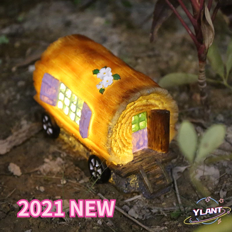 

YLANT LED Solar Light Creative Carriage Lights Garden Outdoor Lawn Lights Decorative Lights