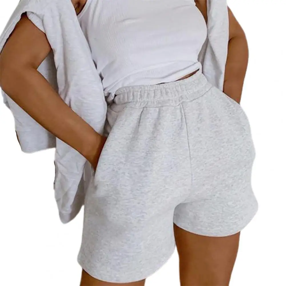

Women's High Waist Stretch Athletic Workout Active Fitness Volleyball Shorts Running Sports Shorts Wide Leg Shorts