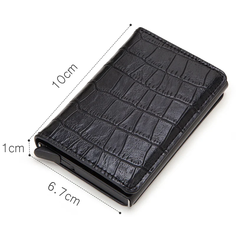 Кошелек мужской металлический с Rfid-блокировкой для ID кредитных карт держатель