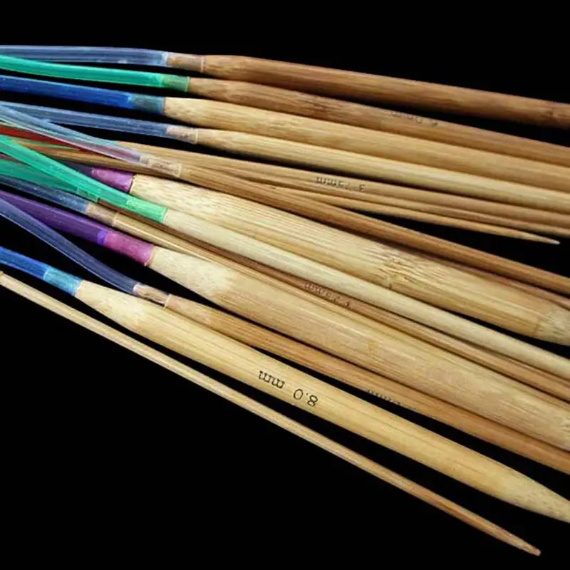 Набор круглых вязальных спиц сделай сам 18 шт./компл. набор двойных крючков мягкая