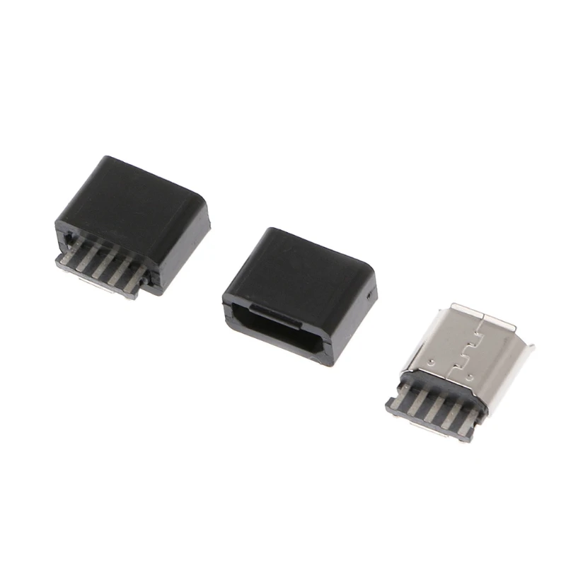 2020 Новый 10 шт DIY Micro USB 5 Pin гнездовой разъем комплект припой сварочный