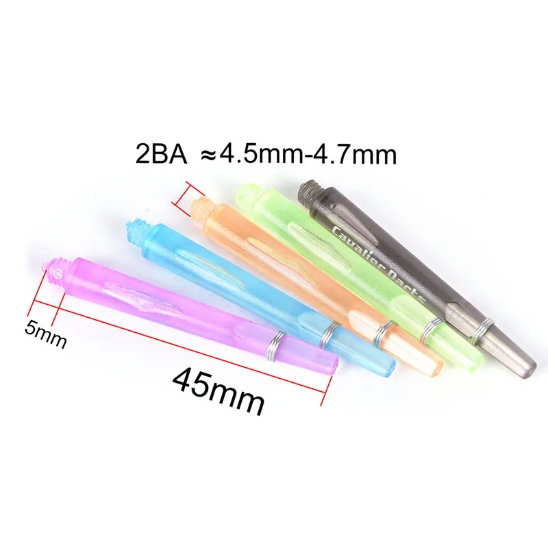 

5 Colors Nylon Dart Shafts Dart Accessories 45mm with O Ring 2BA Thread Entertainment Accessories 6Pcs