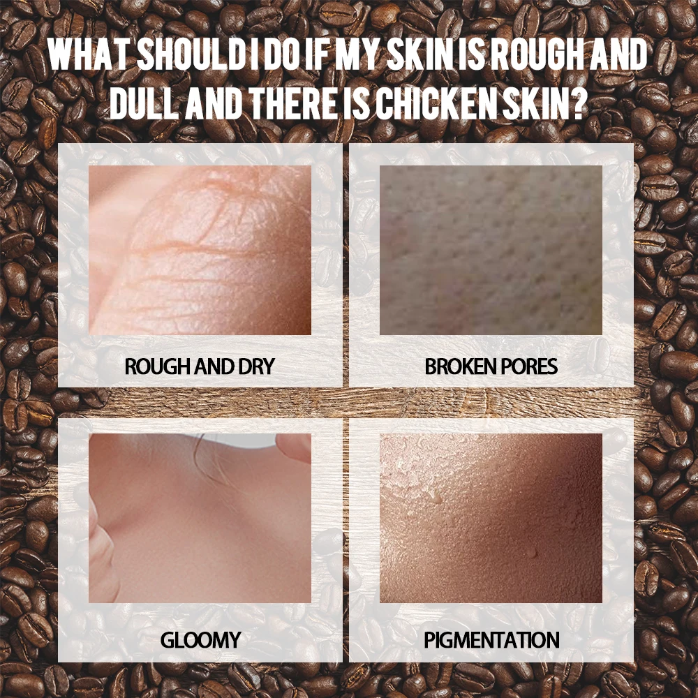 

250g Arabica coffee Body Scrub Cream Facial Dead Sea Salt For Exfoliating Whitening Moisturizing Anti Cellulite Treatment Acne