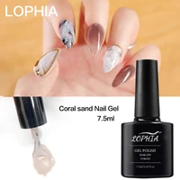 lophia 7 5ml coral sand nail gel glitter nail varnish semi permanent enamel soak off uv led gel nail polish 12 colors fashion