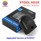Диагностический сканер XTOOL Advance AD10, прибор для считывания кодов неисправностей автомобиля, OBD2, ELM327, Bluetooth, совместимый, для iOSAndroid