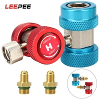 r134a high low car air conditioner fluoride converter adjustable quick coupler connector adapter auto repair tools