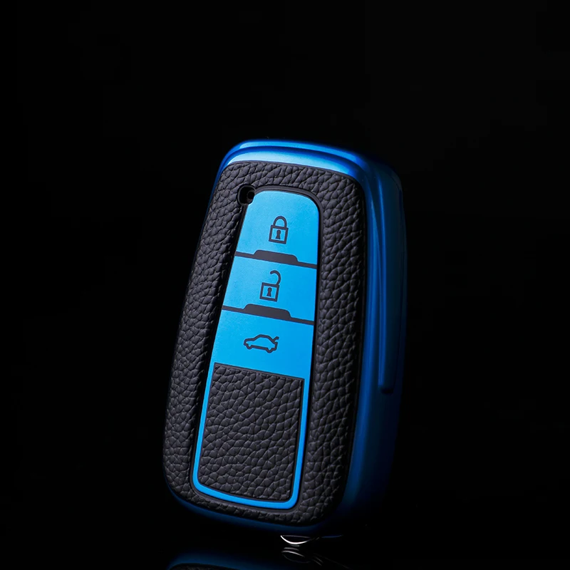 

Key Case for Car Key Cover For Toyota Camry Prado 2017 2018 CHR Prius Corolla RAV4 camry 2018 se Remote Key Shell Ring