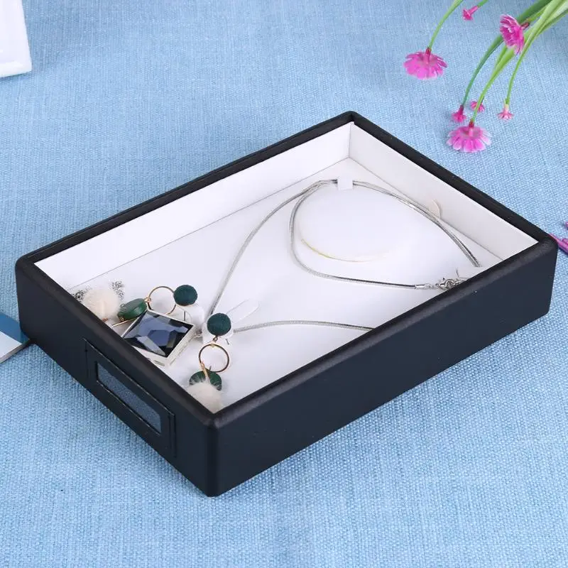 Портативная шкатулка для украшений серьги браслет ожерелье кожаный