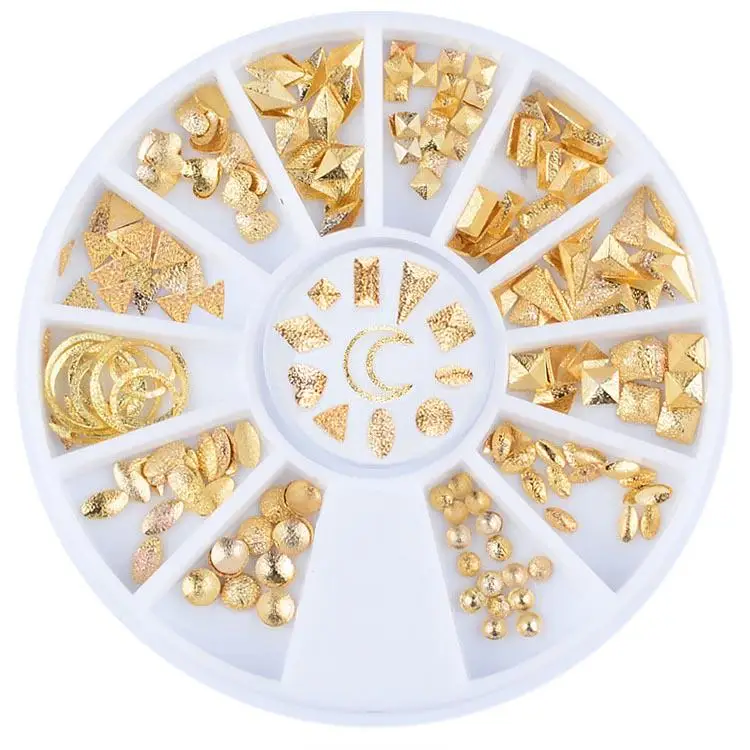 Украшения ногтей Шпильки заклепки круг звезда круглый квадратный треугольник