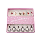 6 шт. Рождественский набор ложек из нержавеющей стали, Рождественский кулон, кофейные совки, новогодние украшения стола, посуда, рождественские подарки