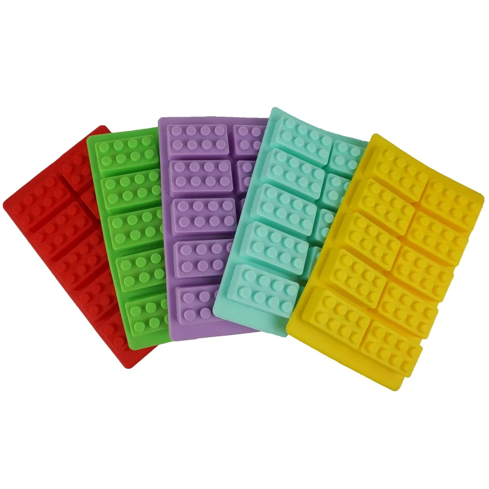 Lego строительные блоки формы модели конфеты и льда кубики лотки кирпичи выпечки