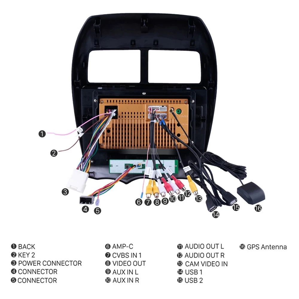 2 ГБ + 32 DVD GPS din Android 9 0 автомобильное радио мультимедийный видеоплеер для Mitsubishi ASX