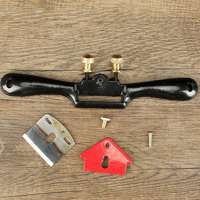 

9in/10in Adjustable Plane Spokeshave Woodworking Hand Planer Trimming Tools Wood Hand Chisel Tool With Screw Cast Iron Material