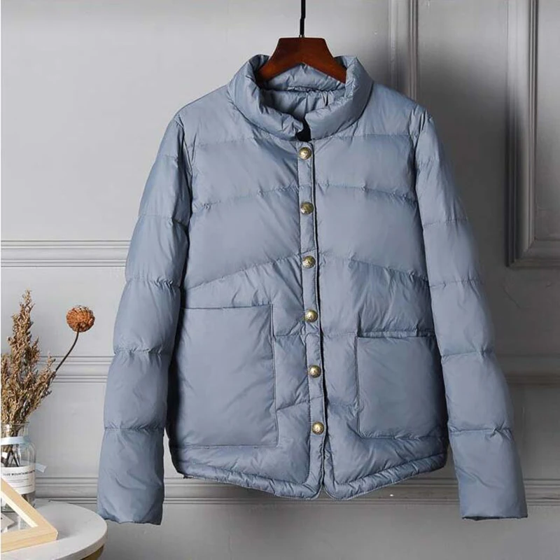 Женский ультралегкий пуховик SEDUTMO тонкий короткий куртки оверсайз на зиму и