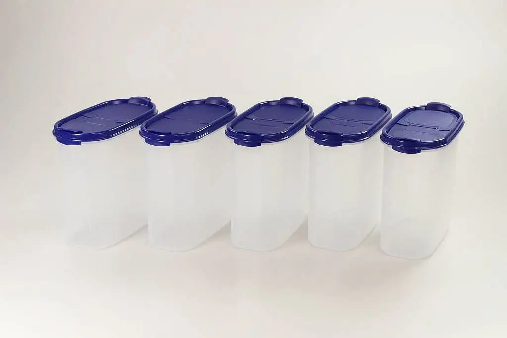 Tupperware овальная серия для хранения сухих продуктов контейнер 1 7 л (5) Синий