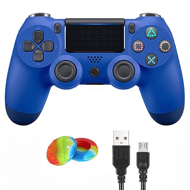 Беспроводной контроллер для sony PS4 Bluetooth Вибрационный геймпад для Playstation 4 джойстик для PS4 PS3 игровая консоль для ПК Игр - Цвет: Blue