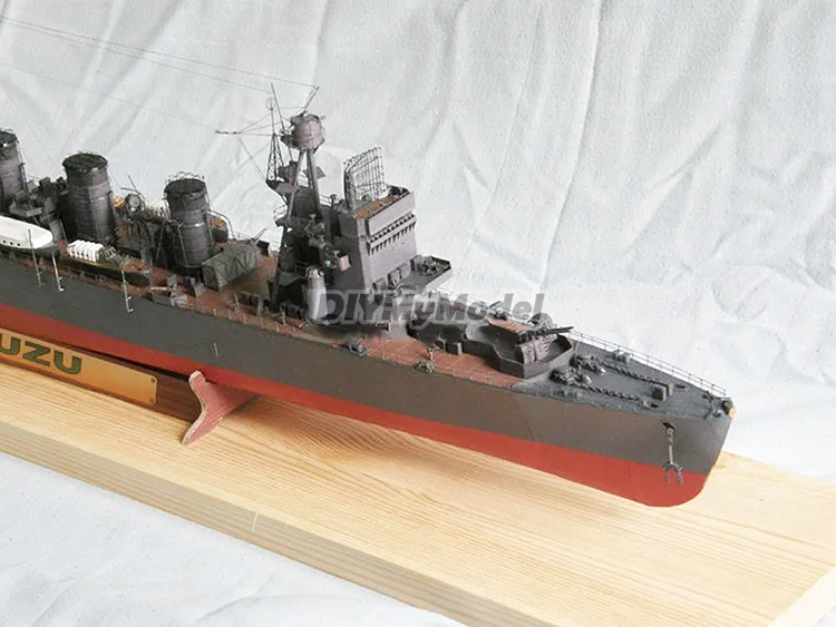 Diymymodel-rompecabezas japon&eacute;s IJN Isuzu light cruiser 1:200, BRICOLAJE, manualidades, Kit de papel, hecho a mano juguete, regalo, utillaje de pel&iacute;cula-1