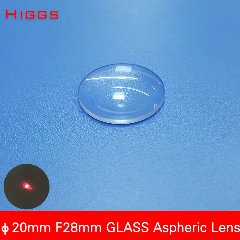 

High quality Diameter 20mm focus length 28mm or 38mm Glass laser focusing lens Optical collimating lens AR coated customizable
