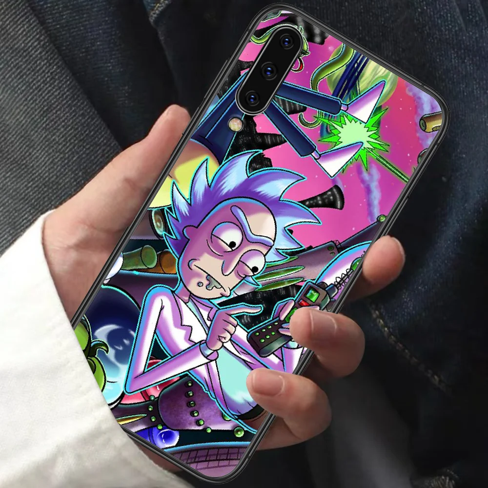 

Mortys Cartoon Anime Ricks Phone Case For Samsung Galaxy A10 A20 A30 E A40 A50 A51 A70 A71 A J 5 6 7 8 2016 2017 2018 black