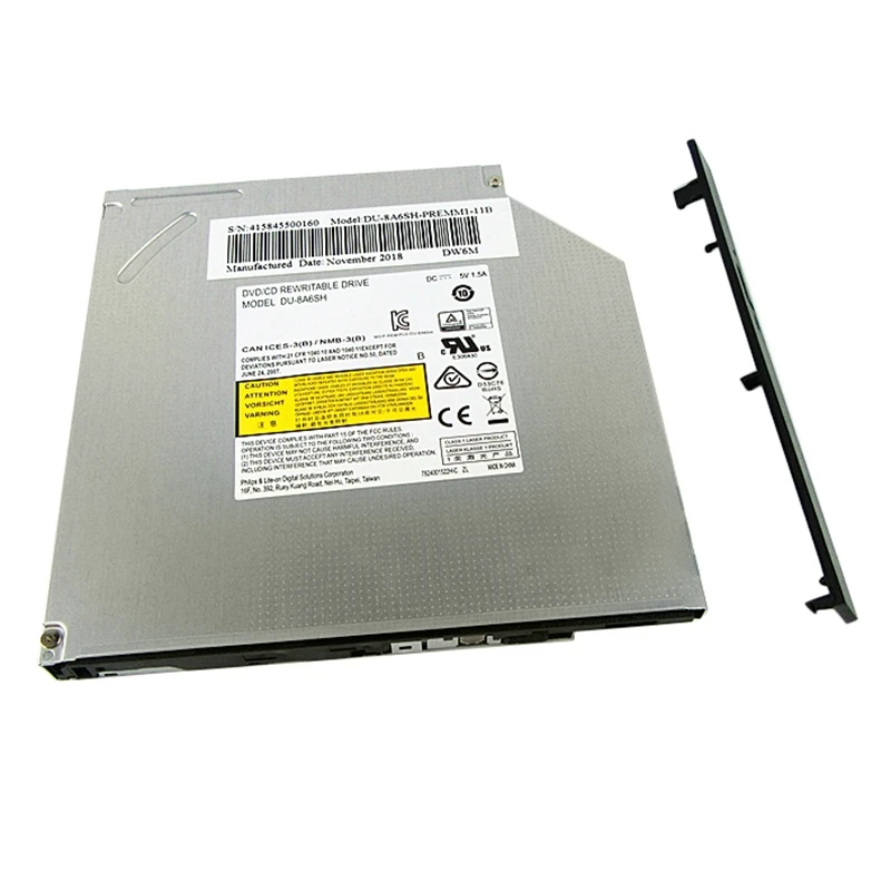 

DVD-привод для LITEON DU-8A6SH 9,5 мм ультратонкий последовательный SATA DVD VCD CD считывание и сжигание встроенный оптический привод