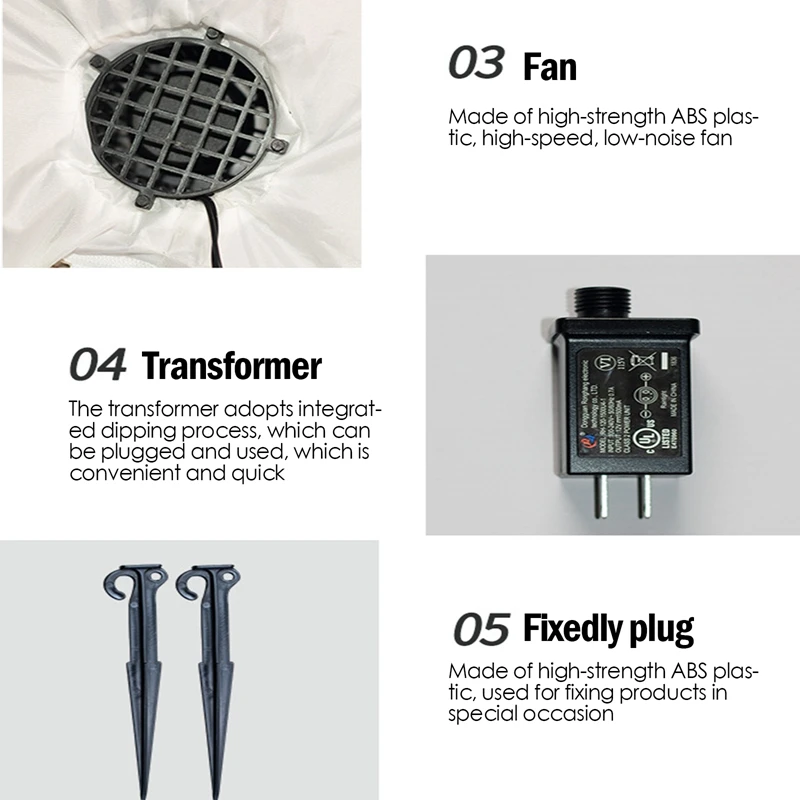 150 см светодиодный подсветкой надувной снеговик Фонари воздушный насос световой