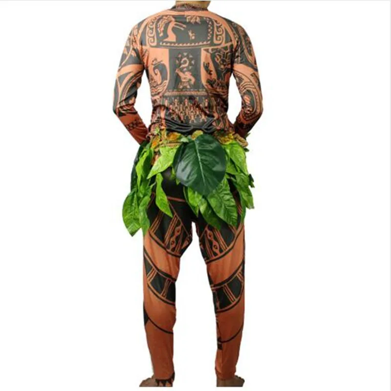 Костюм для косплея Моана Maui комбинезон взрослых на Хэллоуин/карнавал костюм