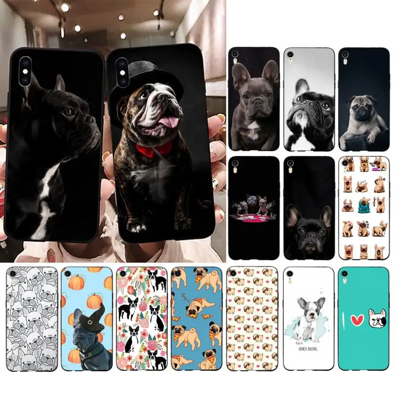 

French Bulldog Dog Animals Phone Case for iPhone 13 11 12 pro XS MAX 8 7 6 6S Plus X 5S SE 2020 XR cover