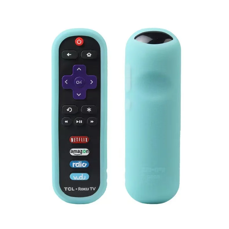 

Steaming Stick 3600R 3800/3900 Remote Silicone Cover Shock Proof Controller Skin Anti Slip Protective Case For TCL Roku TV