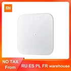 Смарт-весы Xiaomi Mijia Mi 2 для ванной цифровые электронные весы для похудения Bluetooth фитнес светодиодный экран приложение Mifit