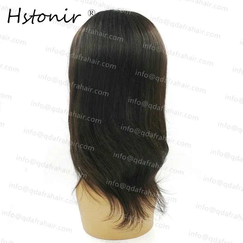 Парик Hstonir из 100% гуманного кружева парик Humain Hair Европейский купольный для женщин