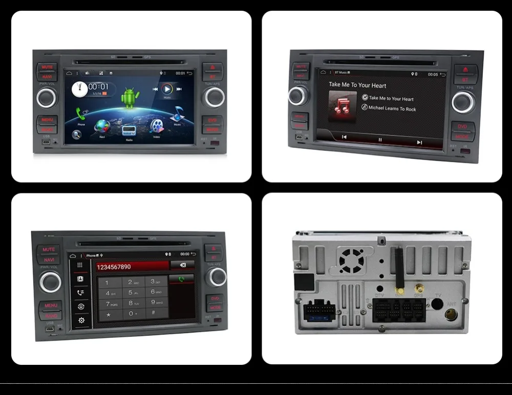 Bosion 2din android 9,0 радио автомобиль для фокуса s-max подключения mondeo dvd-плеер автомобиля с gps navi FM BT стерео камера canbus