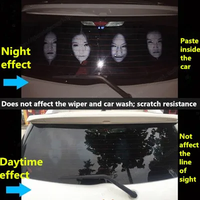 Светоотражающие ужасные автомобильные наклейки Женский дьявол индивидуальные