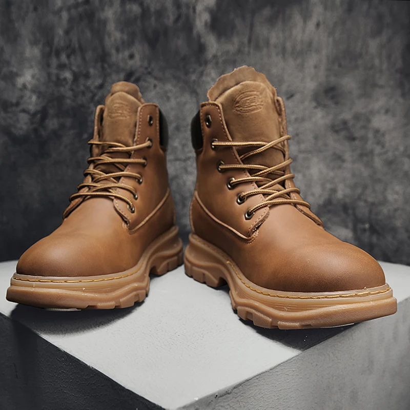 Мужские зимние ботинки мужские Ботинки Ботильоны мужская обувь