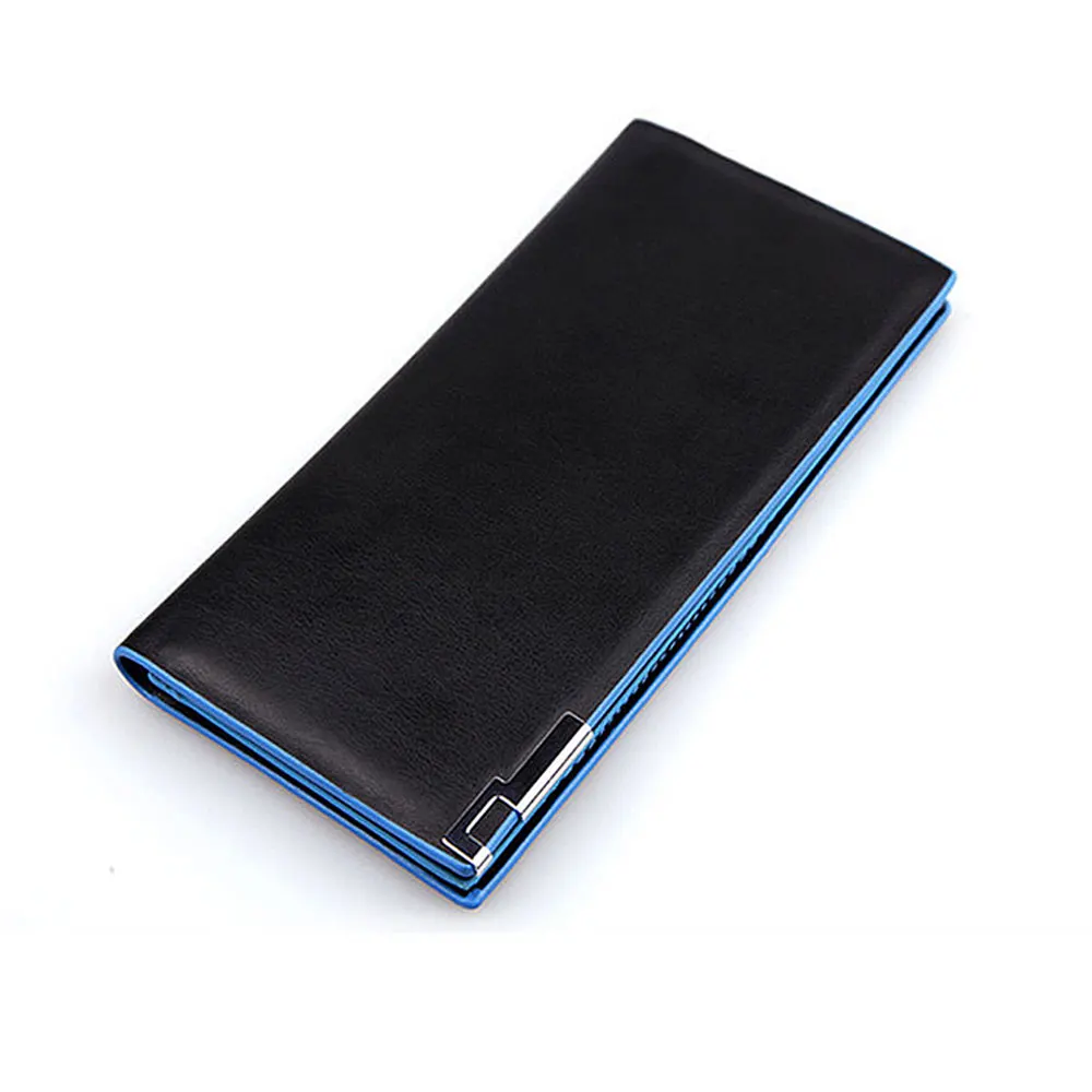 CUIKCA новая модная сумка мужской кошелек с синими краями железная узором