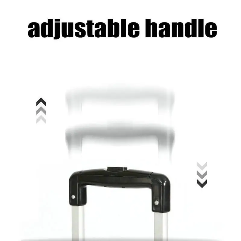 Бытовая тележка для покупок с резиновым колесом складная крышкой бытовая из