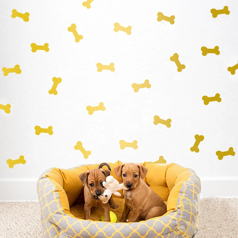 Домашний декор Мультяшные наклейки на стену в виде костей собаки детские обои