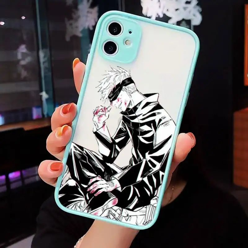 

Jujutsu Kaisen Phone Case Matte For iPhone 12 Mini 11 Pro XR XS Max 7 8 Plus X Hard PC Back Cover