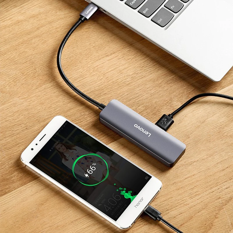 lenovo usb 30 hub адаптер алюминиевый 4 пор